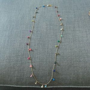 Cathrine Paige rainbow fringe necklace
